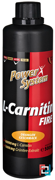 L-Carnitin Fire, 60 000 mg, Power System, 500 ml