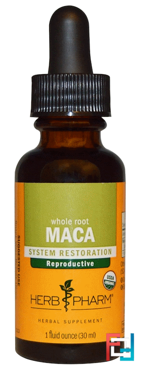 Organic Whole Root Maca, Herb Pharm, 1 fl oz, 30 ml