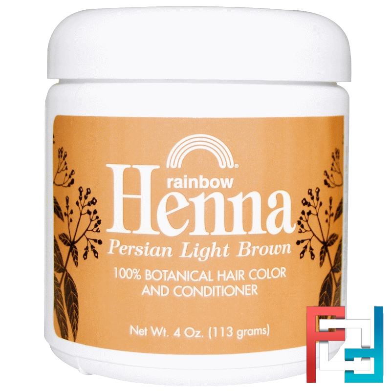 Hair Color and Conditioner, Light Brown, Rainbow Research, Henna, 4 oz