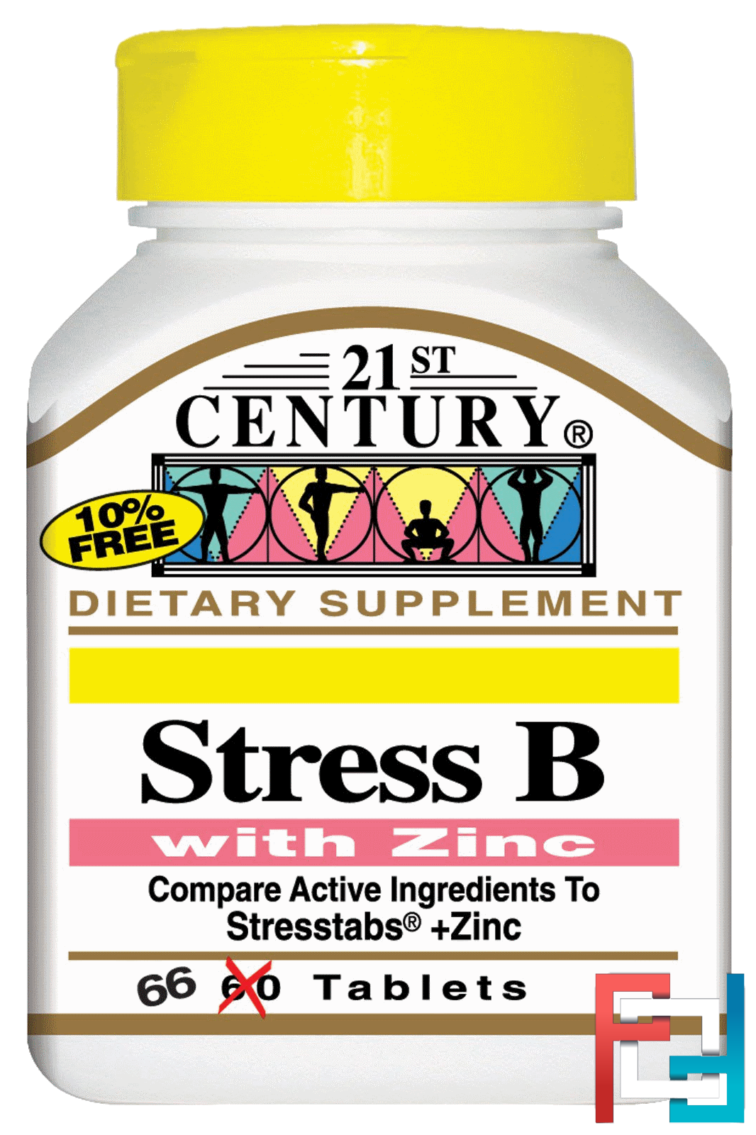 Stress B, With Zinc, 21st Century, 66 Tablets