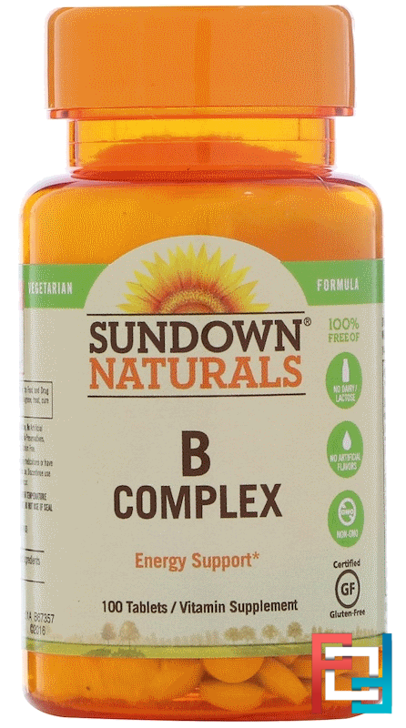 B-Complex, Sundown Naturals, 100 Tablets