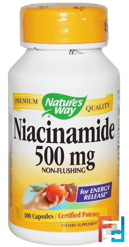 Niacinamide 500 Mg Natures Way 100 Capsules