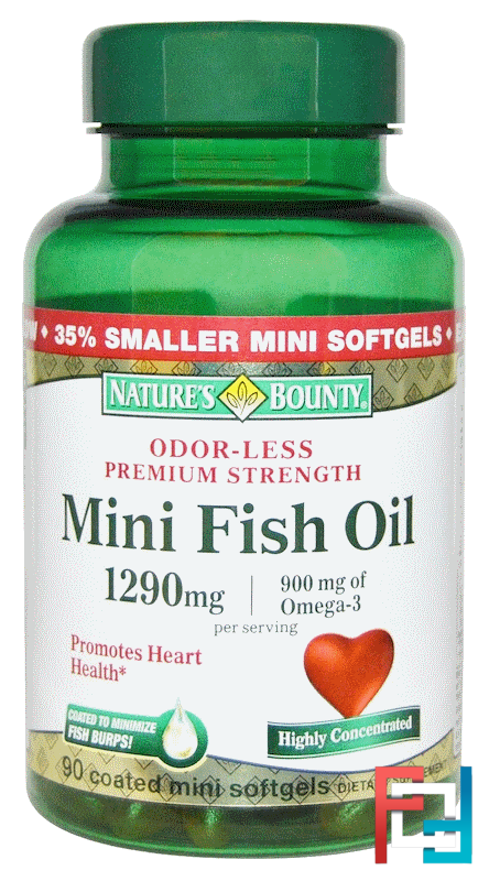 Mini Fish Oil Premium Strength Nature S Bounty Coated Mini Softgels