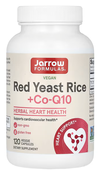 Red Yeast Rice Co Q10 Jarrow Formulas 120 Capsules 6612