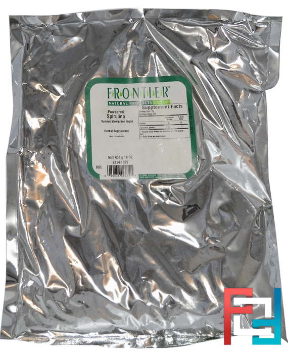 Powdered Spirulina, Frontier Natural Products, 16 oz, 453 g