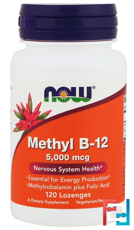 Methyl B-12, 5000 mcg, Now Foods, 120 Lozenges