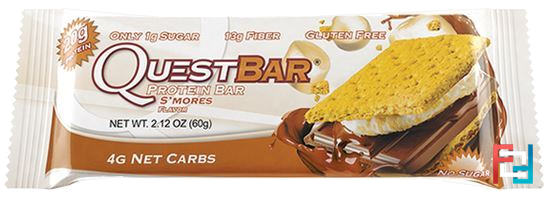 Quest Nutrition, Protein Bar, S'mores, 12 Bars, 2.12 (60 g) Each