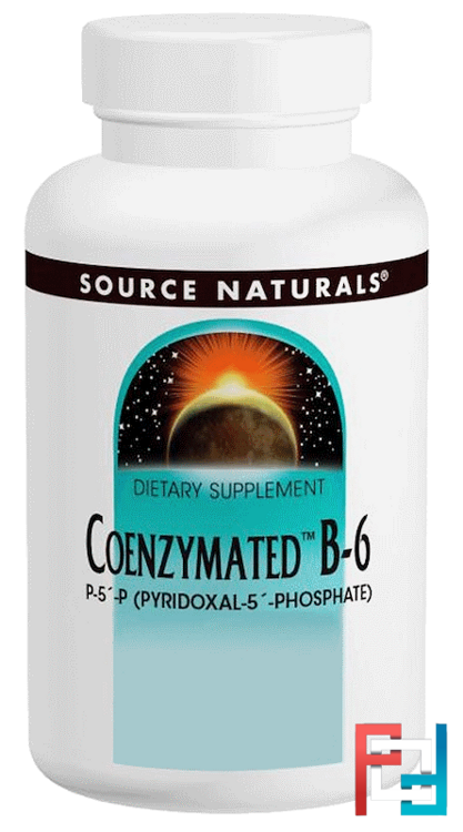 Coenzymated B-6, 25 mg Sublingual, Source Naturals, 120 Tablets