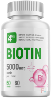 Biotin, 4ME NUTRITION, 5000 mg, 60 tabs