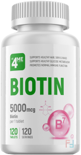 Biotin, 4ME NUTRITION, 5000 mg, 120 tabs