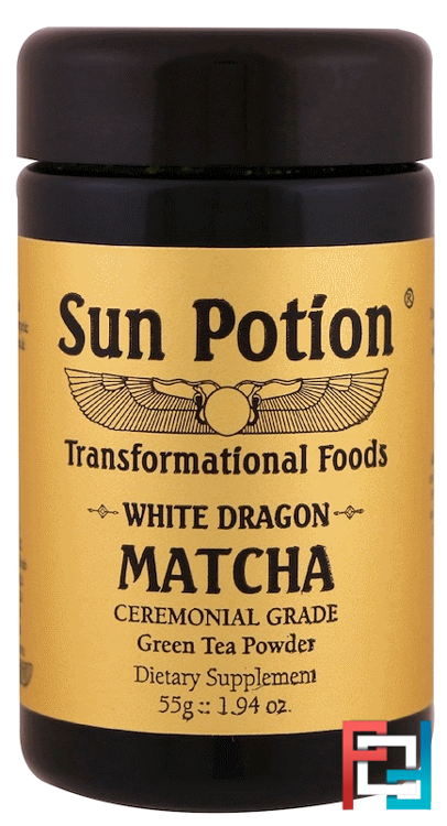 White Dragon Matcha, Ceremonial Grade Green Tea Powder, Sun Potion, 1.94 oz, 55 g