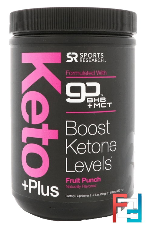 Keto Plus, GO BHB + MCT, Sports Research, 324 g