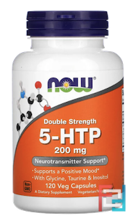 5-HTP, Now Foods, 200 mg, 120 Veggie Caps