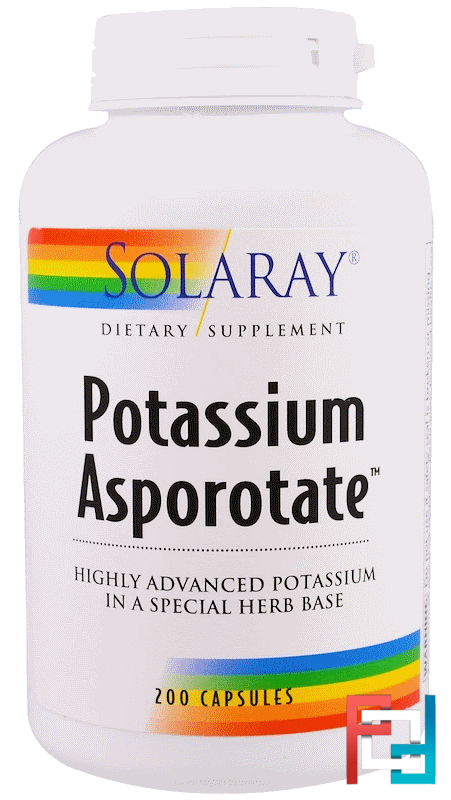Potassium Asporotate, Solaray, 200 Capsules