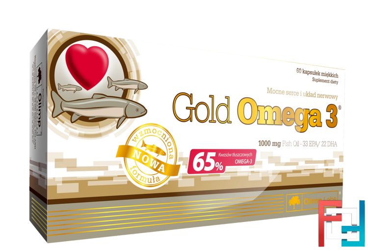 Gold Omega-3 65%, Olimp, 1000 mg, 60 capsules