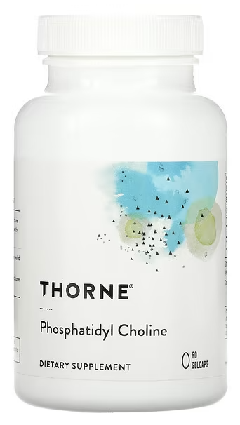 Фосфатидилхолин, Phosphatidyl Choline, Thorne Research, 420 mg, 60 Gelcaps