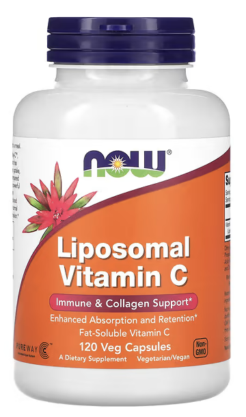 Липосомальный витамин C, Liposomal Vitamin C, NOW Foods, 500 mg, 120 veg capsules