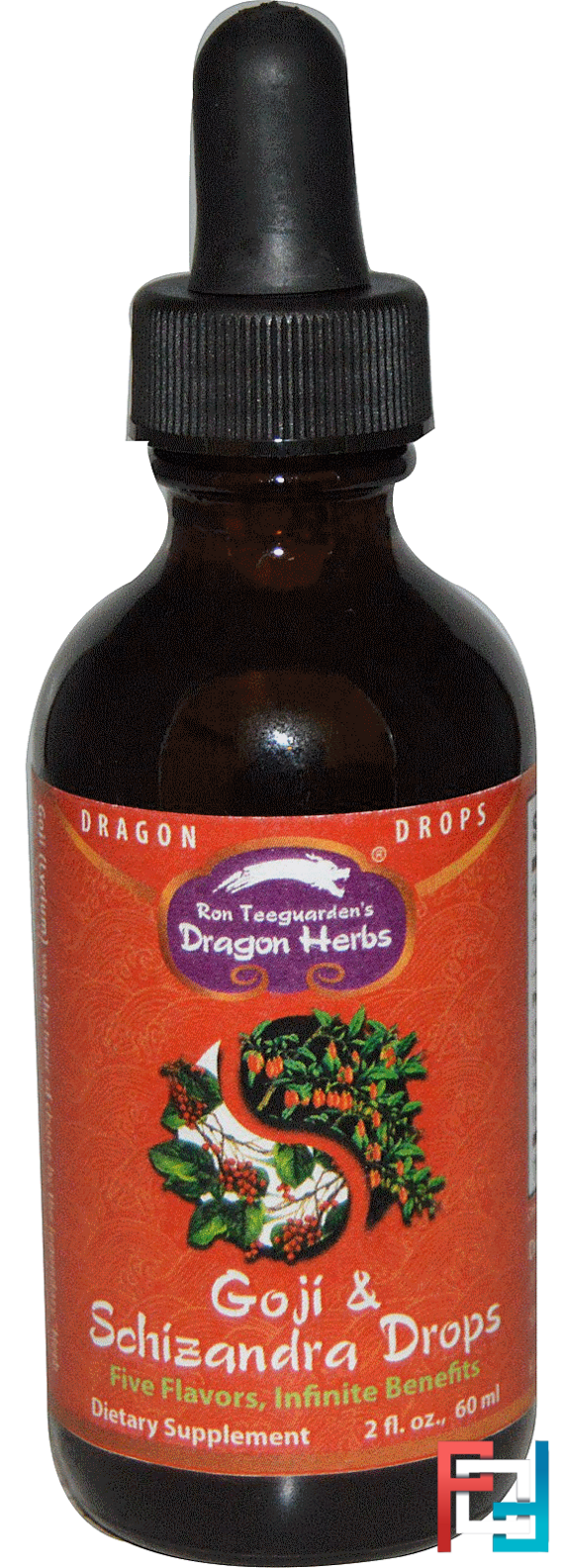 Dragon Drops, Goji & Schizandra Drops, Dragon Herbs, 2 fl oz, 60 ml