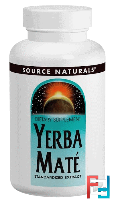 Yerba Mate, Source Naturals, 600 mg, 90 Tablets