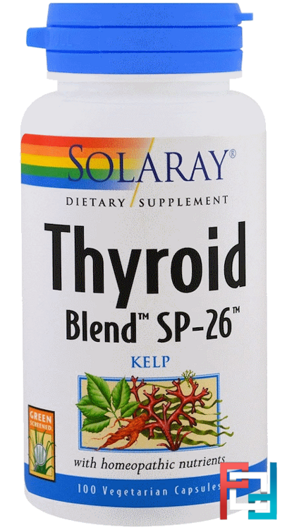 Thyroid Blend SP-26, Solaray, 100 Veggie Caps