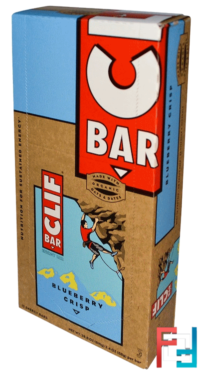 Energy Bar, Blueberry Crisp, Clif Bar, 12 Bars, 2.4 oz (68 g) Each