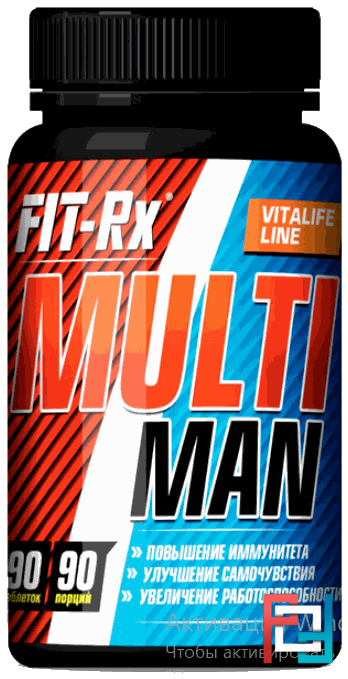 Multi Man, FIT-Rx, 90 tablets