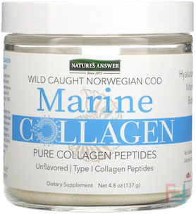 Marine Collagen, Wild Caught Norwegian Cod, Unflavored, Nature's Answer, 4.8 oz, 137 g