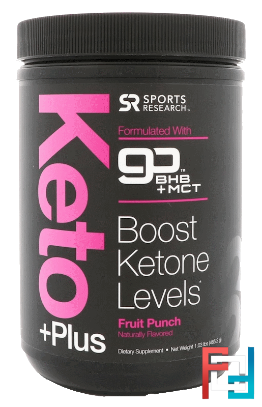 Keto Plus, GO BHB + MCT, Sports Research, 324 g