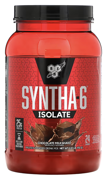 Синта-6 изолят, белково-порошковая смесь, Syntha-6 Isolate, Protein Powder Drink Mix, BSN, 2.01 lb, 912 g