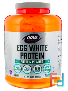 Egg White Protein Powder, Now Foods, 5 lbs, 2268 g