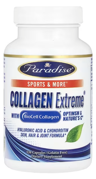 Collagen Extreme® with BioCell Collagen, OptiMSM & Nature's C®, Paradise Herbs, 120 Capsules