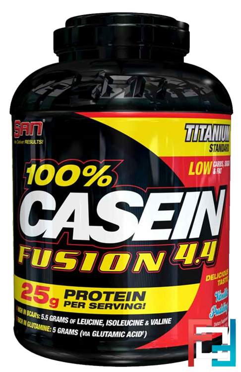 Casein Fusion, SAN, 4.4 lb, 2000 g