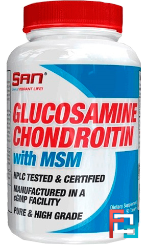 Glucosamine-Chondroitin-MSM, SAN, 90 tabs