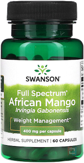 Африканское манго полного спектра, African Mango, Swanson, 400 mg, 60 caps