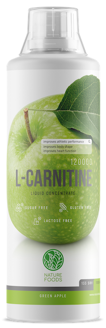 L-carnitine + Guarana concentrate, Nature Foods, 60 000 mg, 1000 ml