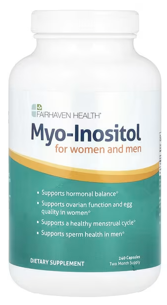 Мио-Инозитол, для женщин и мужчин, Myo-Inositol, For Women and Men, Fairhaven Health, 240 Capsules