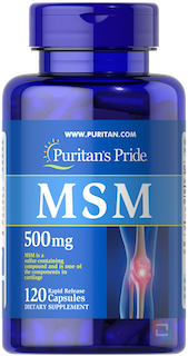 MSM, Puritans Pride, 500 mg, 120 caps