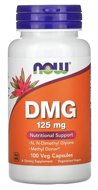 DMG, Now Foods, 125 mg, 100 Veg Capsules