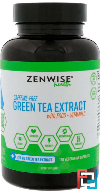 Advanced Green Tea Extract Plus Vitamin C, Zenwise Health, 120 Veggie Caps