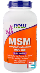 MSM, Now Foods, 1000 mg, 240 Capsules