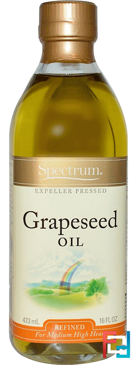 Grapeseed Oil, Spectrum Naturals, 16 fl oz, 473 ml