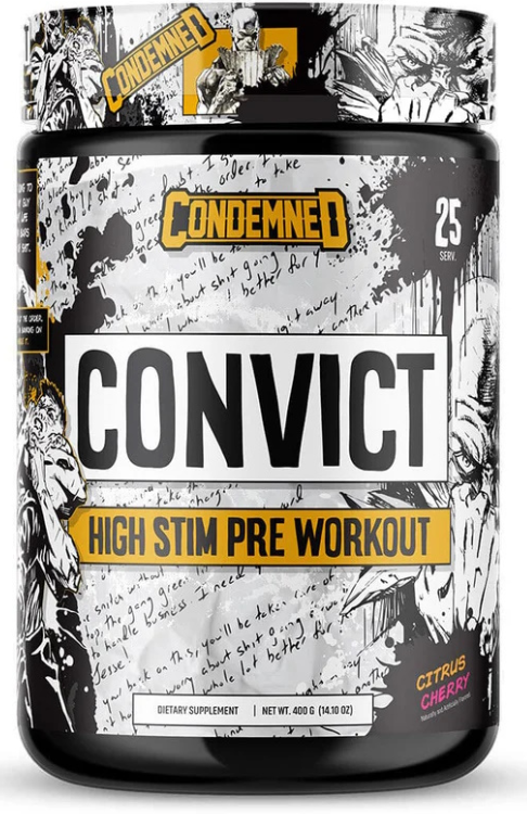 Предтренировочный комплекс Конвист Стим, Pre-workout complex Convict Stim, CONDEMNED LABZ, 419 g