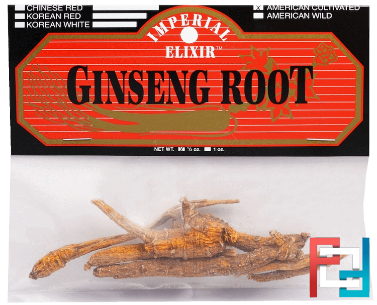 Ginseng Root, American Cultivated, Imperial Elixir, 1/2 oz