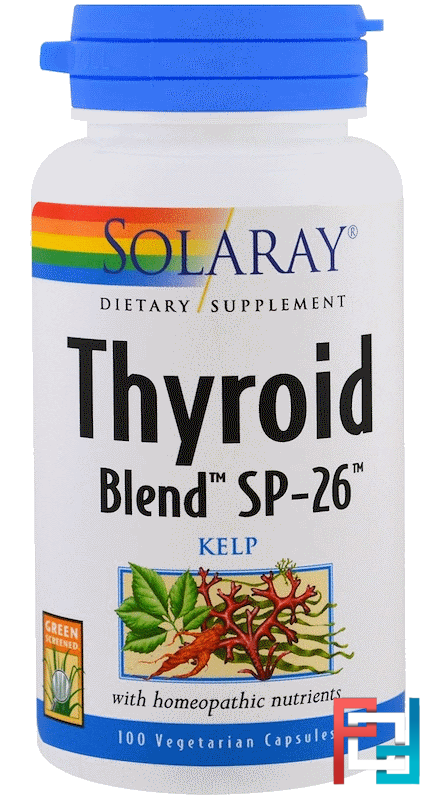 Thyroid Blend SP-26, Solaray, 100 Veggie Caps