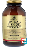 Omega-3 Fish Oil Concentrate, Solgar, 120 Softgels