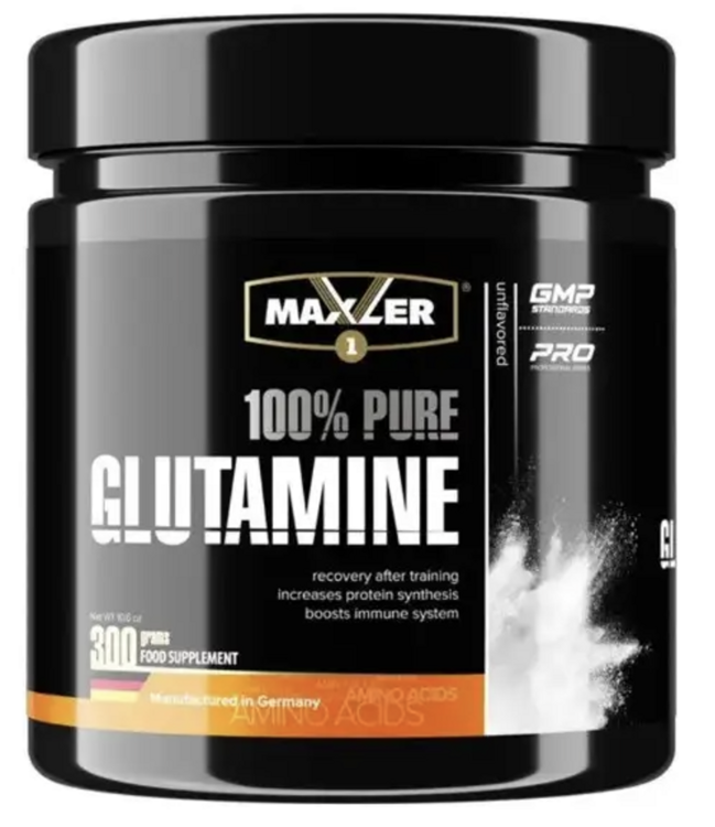 Аминокислота Глютамин в порошке без вкусовых добавок, Glutamine, Maxler, Unflavored, 300 g