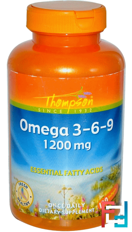 Omega 3-6-9, Thompson, 1200 mg, 120 Softgels