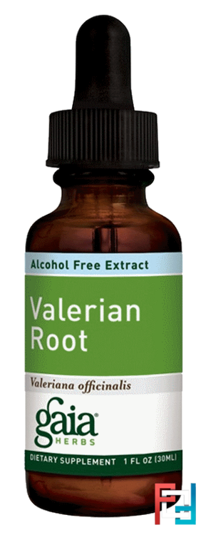 Valerian Root, Alcohol Free Extract, Gaia Herbs, 1 fl oz (30 ml)