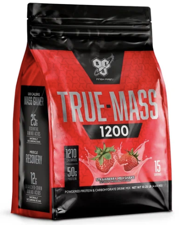 Высококалорийный гейнер Тру Масс, True Mass 1200 Weight Gainer, BSN, 10 lb, 4650 g