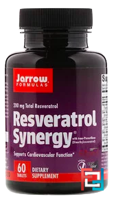 Resveratrol Synergy, Jarrow Formulas, 200 mg Total Resveratrol, 60 Tablets